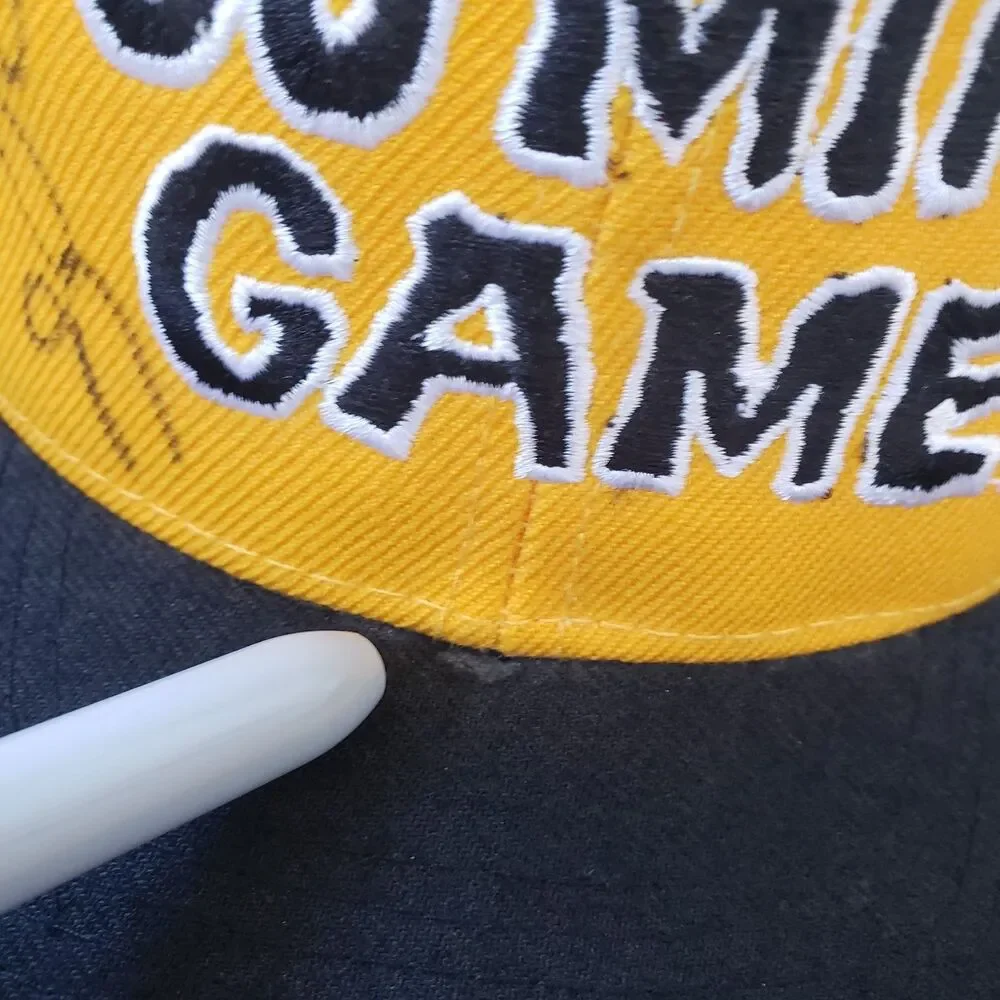 Vintage 90s Steelers Ray Seals Autographed 60 Minute Game Wool Blend Hat Cap NFL
